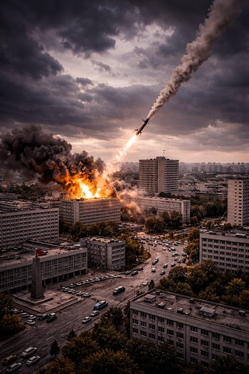 Raketenangriff auf Wohngebiet erschüttert Marcksfurth
